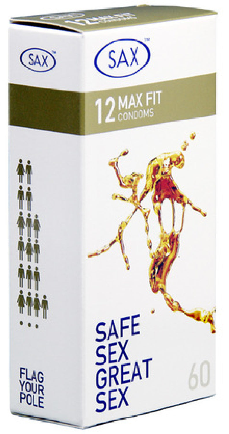 Sax Max Fit 12's latex condoms - Club X